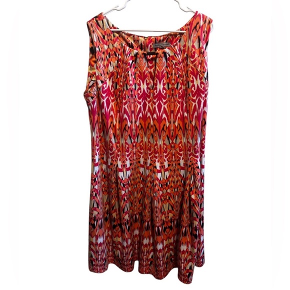 Danny & Nicole Dresses & Skirts - Danny & Nicole Fit Flare Abstract Print Colorful Sleeveless Plus Sz Dress Sz 22W